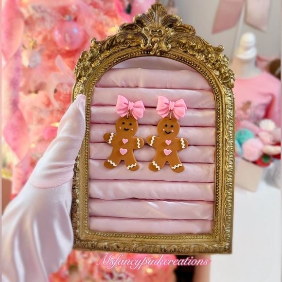Coquette Gingerbread Earrings - Picture 2 of 2